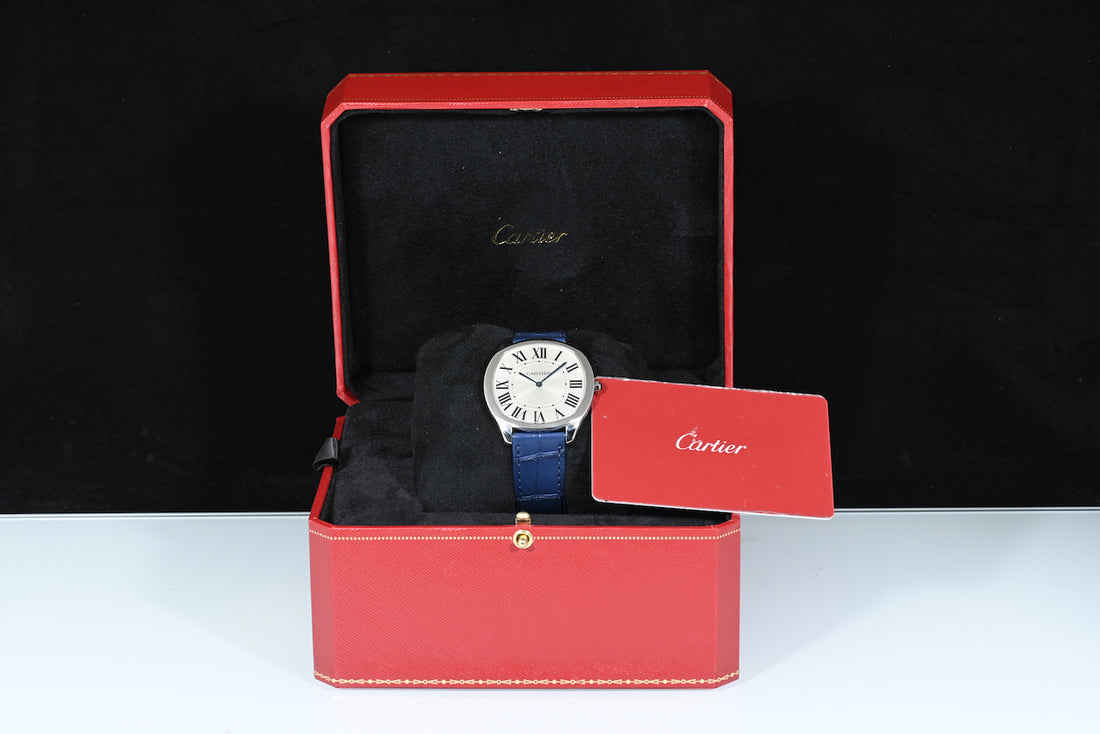CARTIER | DRIVE Cartier Ref. WSNM0011 Cartier Box and papers, 2121 Manual, 39 mm.