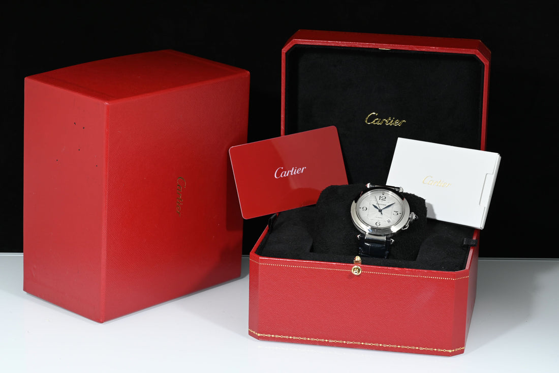 CARTIER | PASHA de Cartier Automatic Date 41 mm. Acciaio Ref. WSPA0010 Scatola e Garanzia Cartier 2021