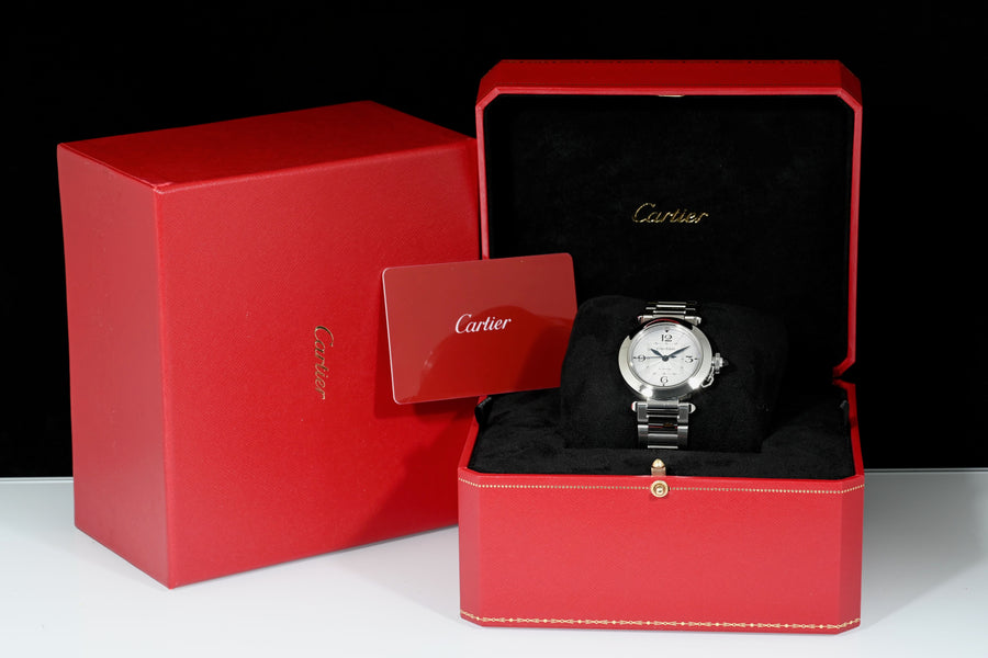 CARTIER | PASHA de Cartier Automatic  35 mm. Ref. WSPA0013 Scatola e Garanzia Cartier 2021