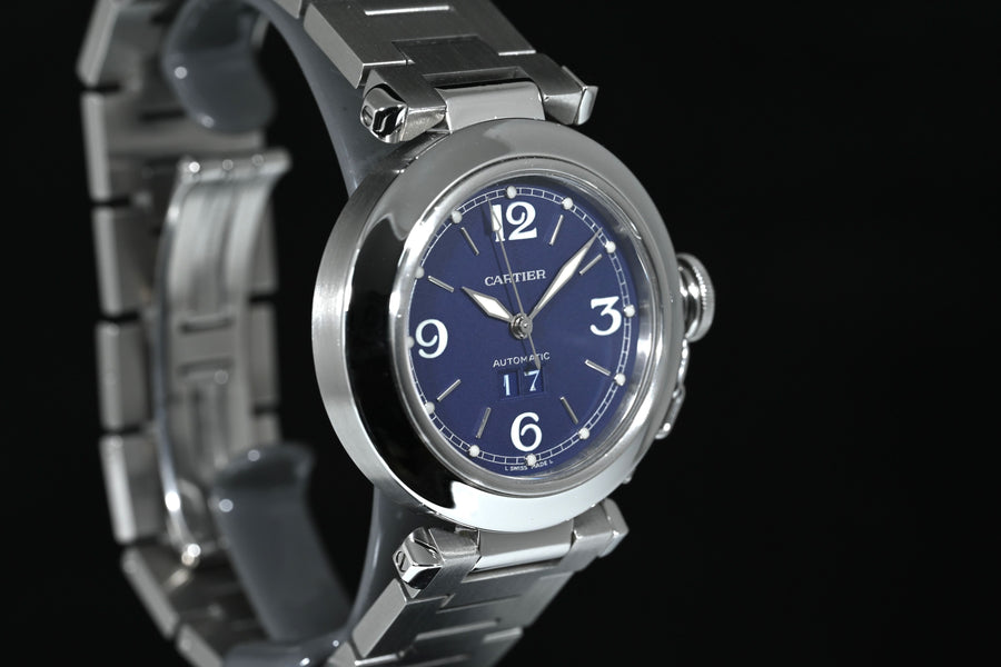 CARTIER | PASHA C Automatic Date 35 mm. Ref. 2475, Steel