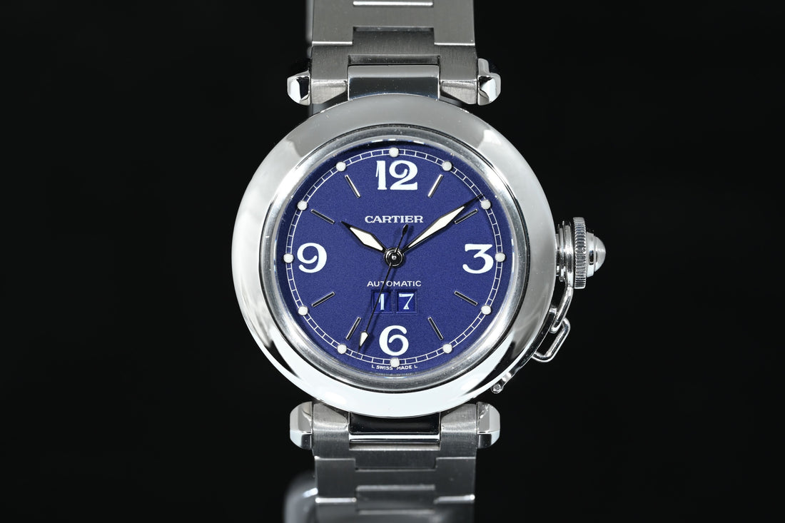 CARTIER | PASHA C Automatic Date 35 mm. Ref. 2475, Steel