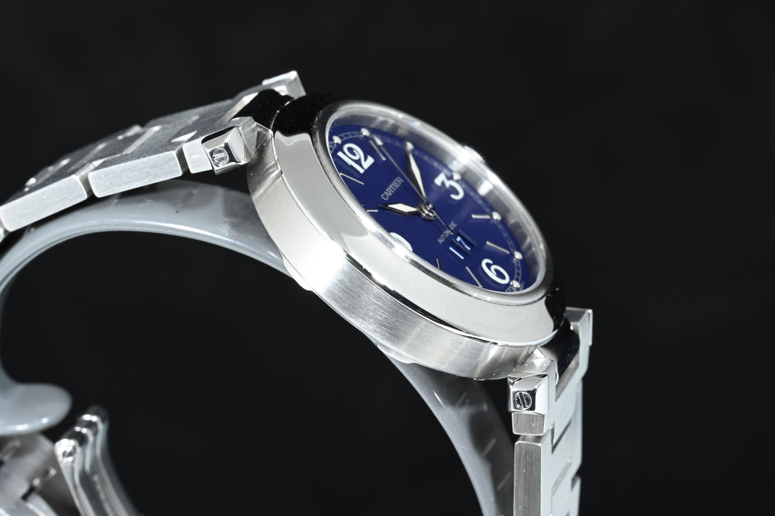 CARTIER | PASHA C Automatic Date 35 mm. Ref. 2475, Steel