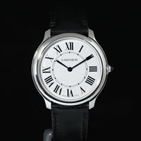 CARTIER | RONDE MUST DE CARTIER Ref. WSRN0031 Garanzia Cartier, 2022 Acciaio, Quarzo, 36 mm.