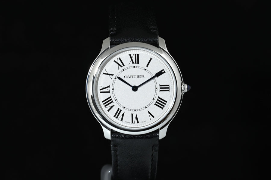 CARTIER | RONDE MUST DE CARTIER Ref. WSRN0031 Garanzia Cartier, 2022 Acciaio, Quarzo, 36 mm.