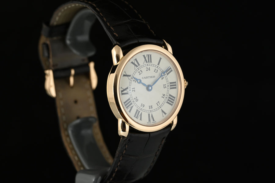 CARTIER | RONDE LOUIS de Cartier Ref. W6800151 18 Kt. Yellow Gold. 29 mm. Quartz Lady