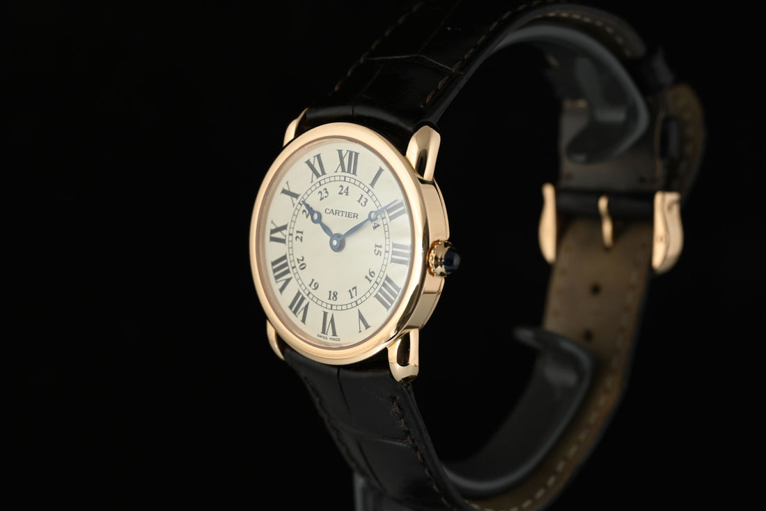 CARTIER | RONDE LOUIS de Cartier Ref. W6800151 18 Kt. Yellow Gold. 29 mm. Quartz Lady
