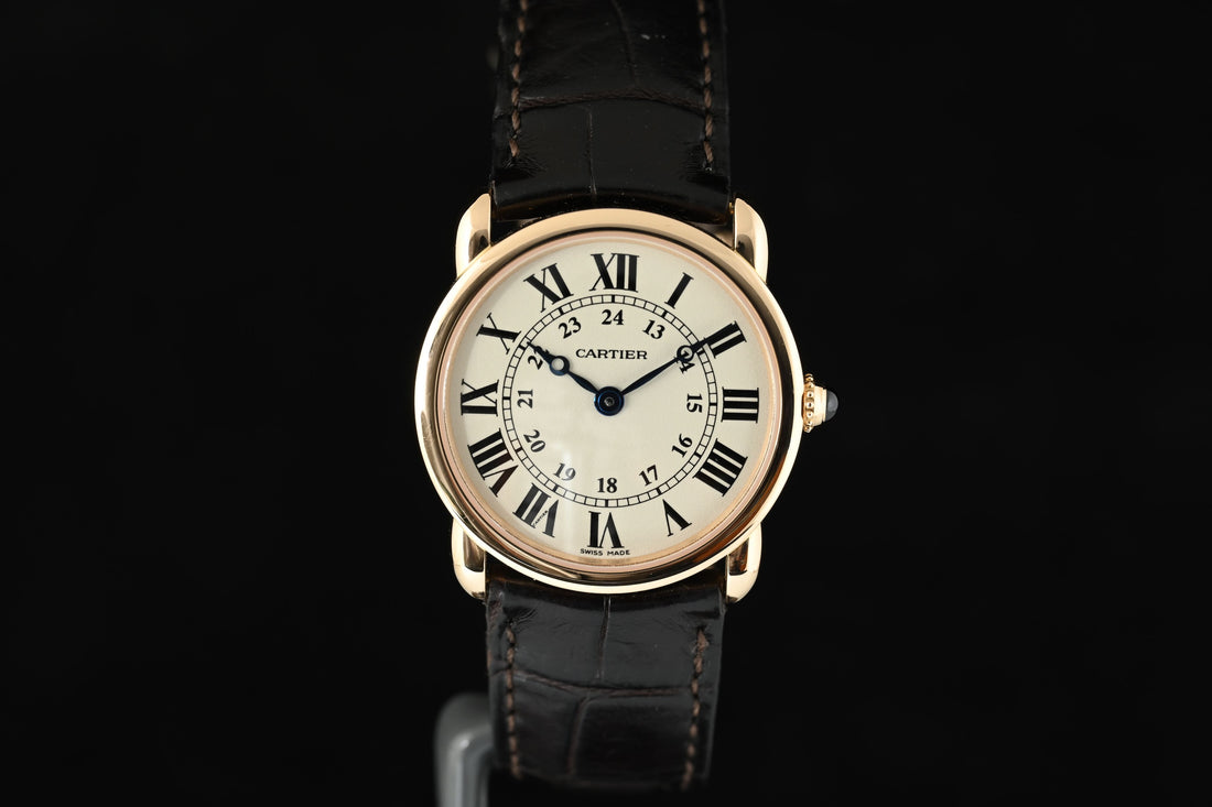 CARTIER | RONDE LOUIS de Cartier Ref. W6800151 18 Kt. Yellow Gold. 29 mm. Quartz Lady