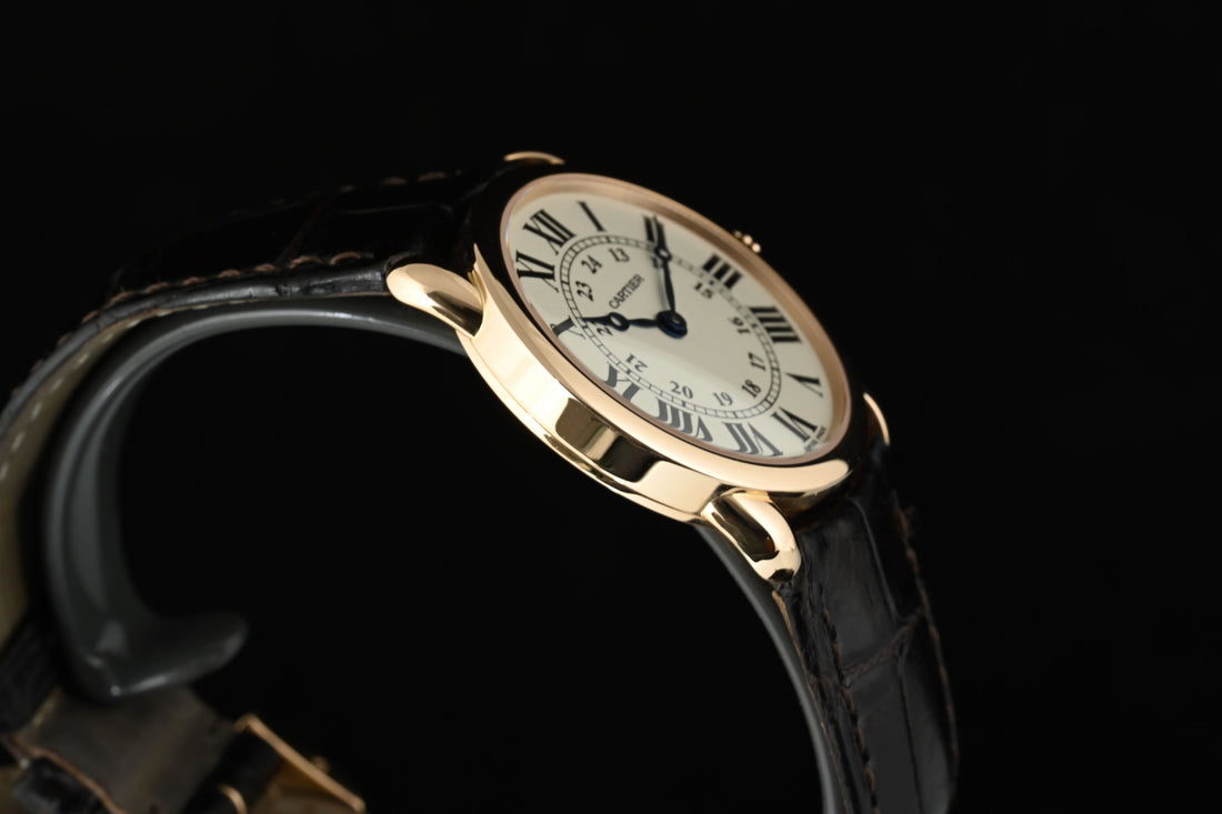 CARTIER | RONDE LOUIS de Cartier Ref. W6800151 18 Kt. Yellow Gold. 29 mm. Quartz Lady
