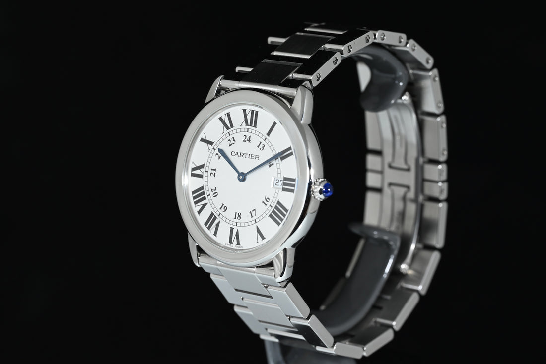 CARTIER | RONDE SOLO de Cartier Ref. W6701005 Cartier Box and Warranty, 2015, Quartz, 36 mm. Steel