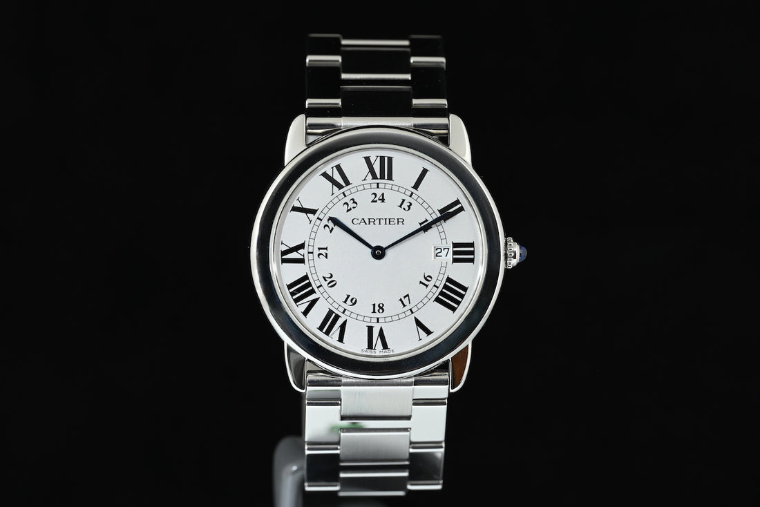 CARTIER | RONDE SOLO de Cartier Ref. W6701005 Cartier Box and Warranty, 2015, Quartz, 36 mm. Steel