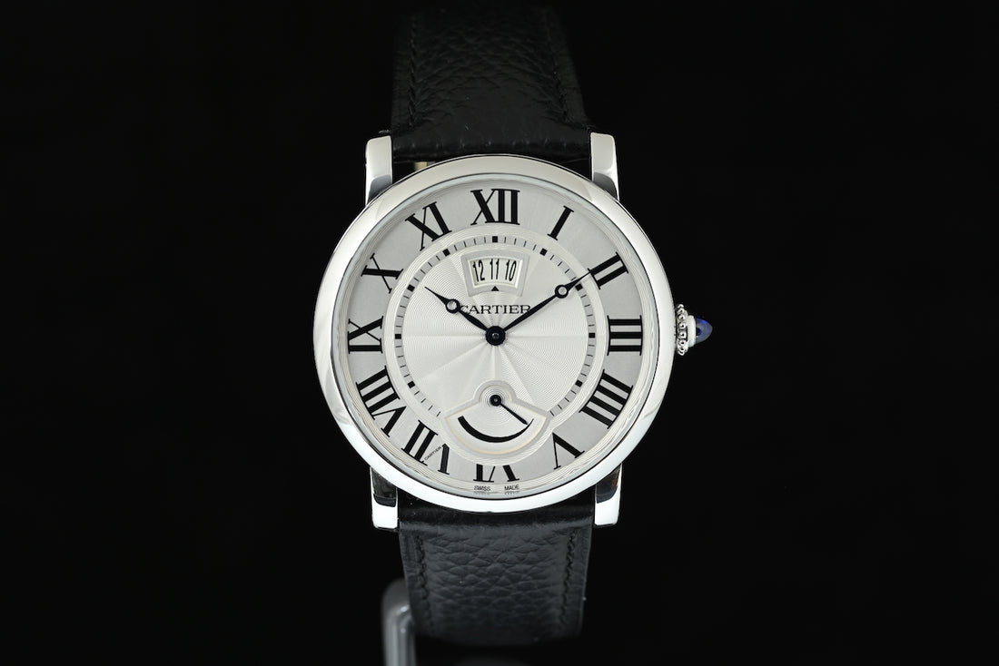 CARTIER | ROTONDE de Cartier Calendar & Power reserve Ref. W1556369 3749 Acciaio 40 mm  Scatola e Garanzia Cartier, 2015