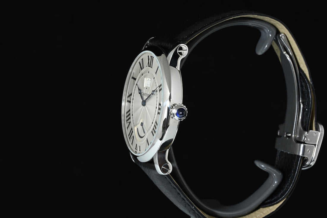 CARTIER | ROTONDE de Cartier Calendar & Power reserve Ref. W1556369 3749 Acciaio 40 mm  Scatola e Garanzia Cartier, 2015