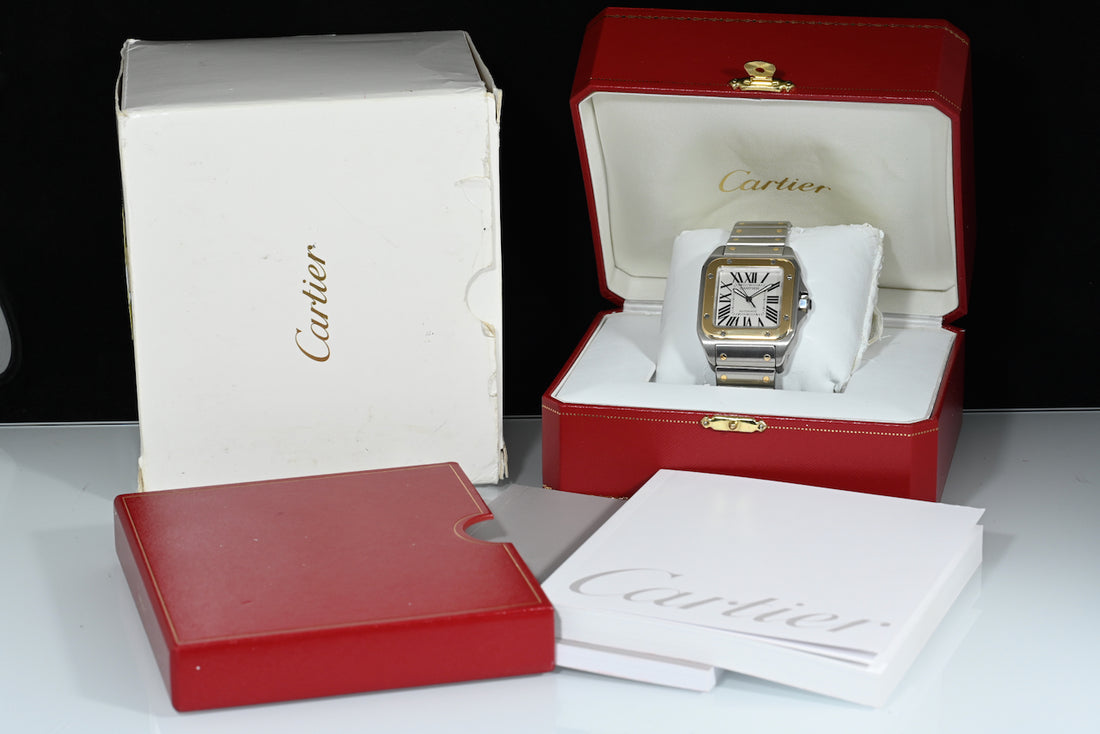 CARTIER | SANTOS 100 XL Automatic Steel/Gold Ref. W200728G 2656 Cartier box