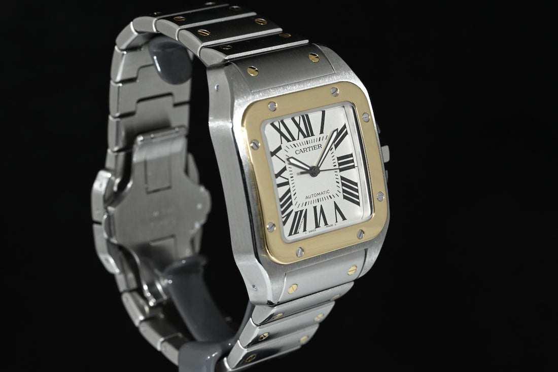 CARTIER | SANTOS 100 XL Automatic Steel/Gold Ref. W200728G 2656 Cartier box