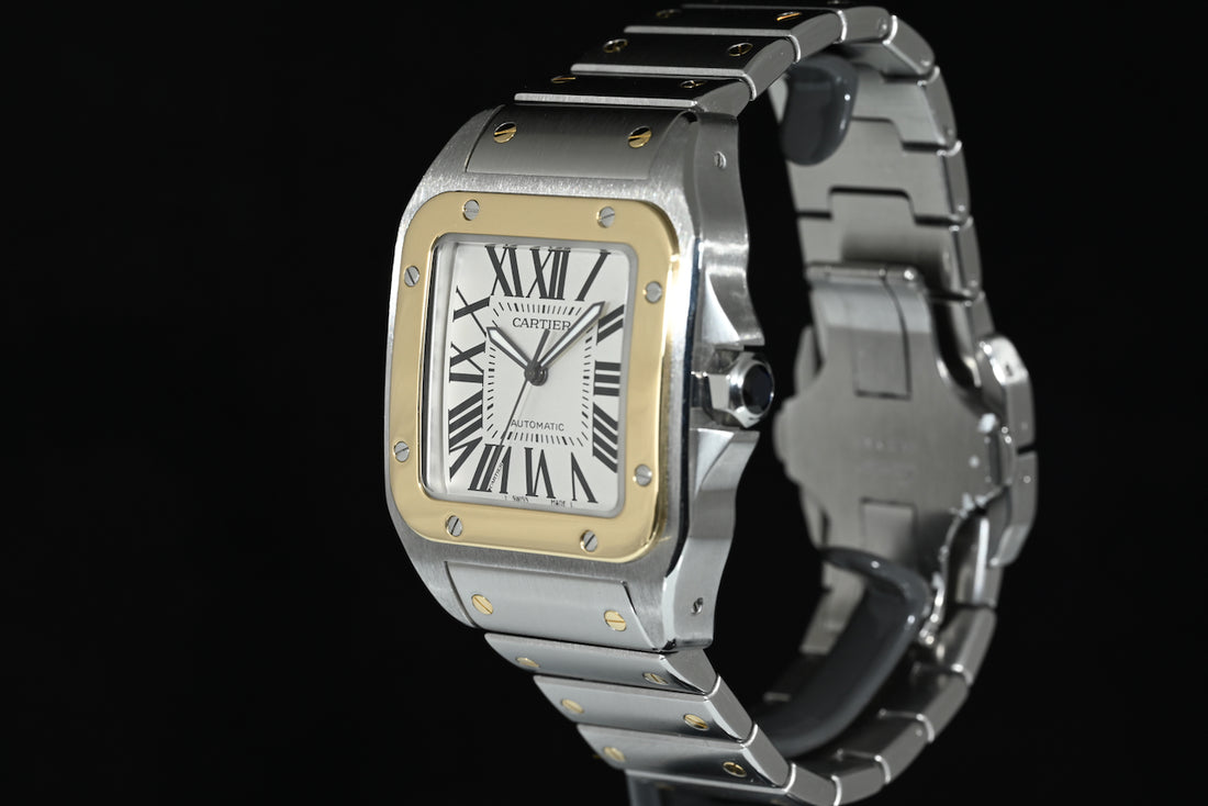 CARTIER | SANTOS 100 XL Automatic Steel/Gold Ref. W200728G 2656 Cartier box