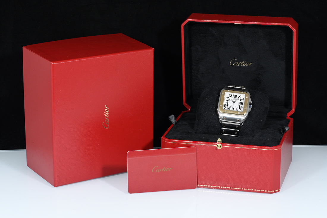 CARTIER | SANTOS 100 XL Automatic Acciaio/Oro Ref. W200728G 2656 Scatola e Garanzia Cartier 2016
