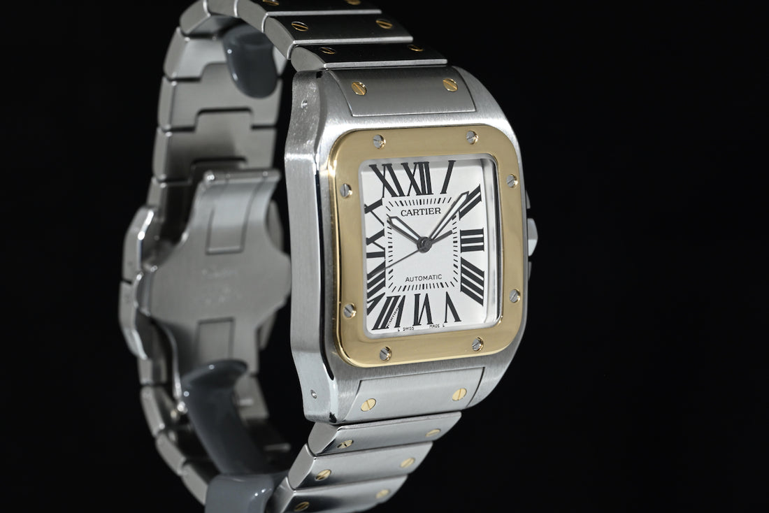 CARTIER | SANTOS 100 XL Automatic Acciaio/Oro Ref. W200728G 2656 Scatola e Garanzia Cartier 2016