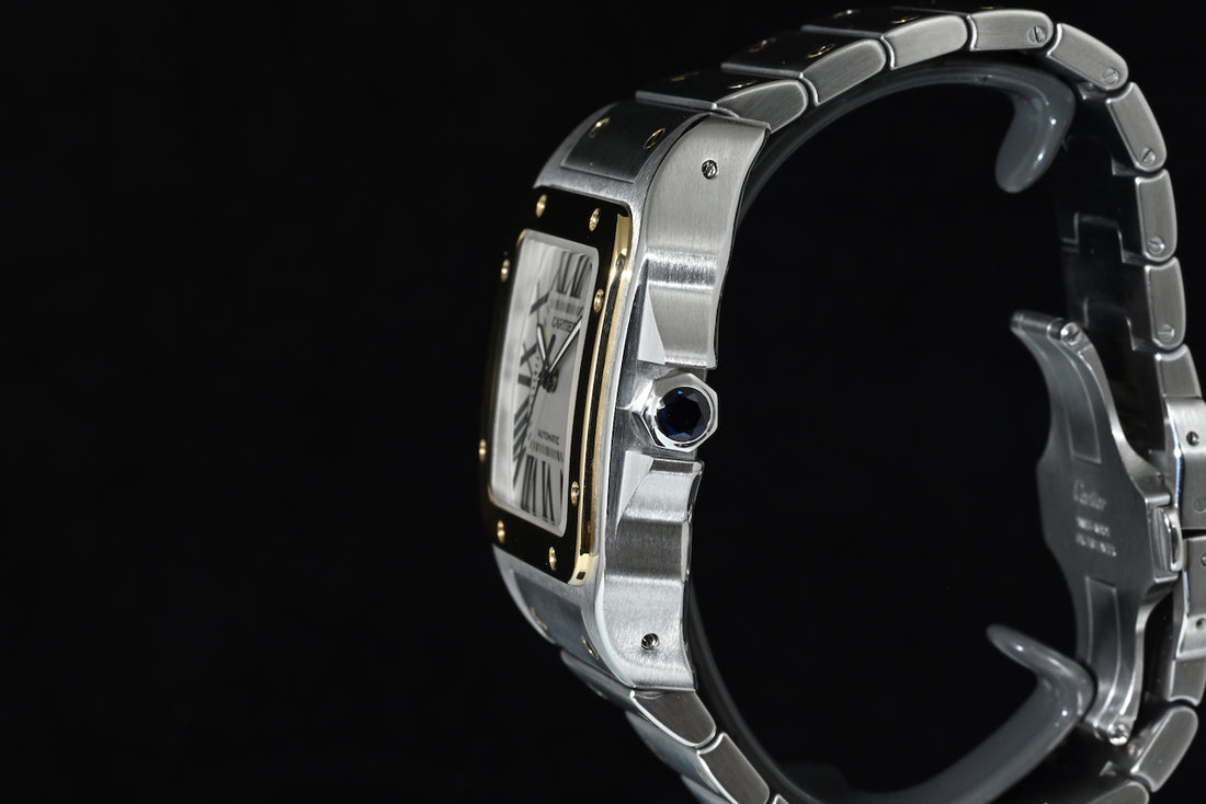 CARTIER | SANTOS 100 XL Automatic Acciaio/Oro Ref. W200728G 2656 Scatola e Garanzia Cartier 2016
