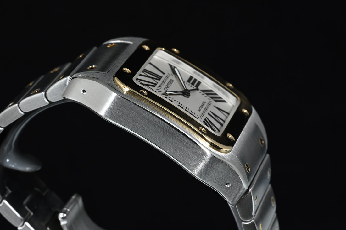CARTIER | SANTOS 100 XL Automatic Acciaio/Oro Ref. W200728G 2656 Scatola e Garanzia Cartier 2016