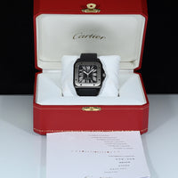 CARTIER | SANTOS 100 XL Black PVD Automatic Box and Cartier Warranty, 2010 Ref. W020010 / 2656