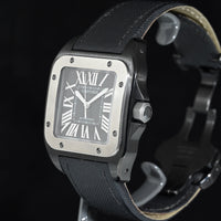 CARTIER | SANTOS 100 XL Black PVD Automatic Box and Cartier Warranty, 2010 Ref. W020010 / 2656