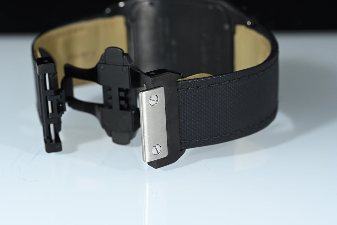 CARTIER | SANTOS 100 XL Black PVD Automatic Box and Cartier Warranty, 2010 Ref. W020010 / 2656