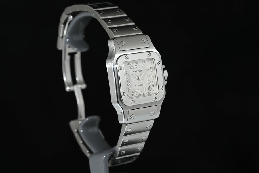CARTIER | SANTOS de CARTIER Galbèe Automatic Ref. W20044D6  Garanzia Cartier del 2000