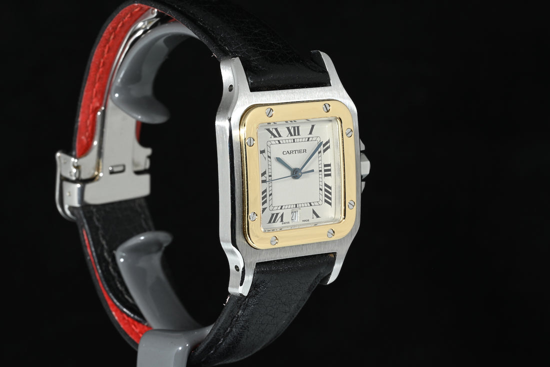CARTIER | SANTOS DE CARTIER GALBEE Quartz Acciaio e oro giallo Ref. 1566