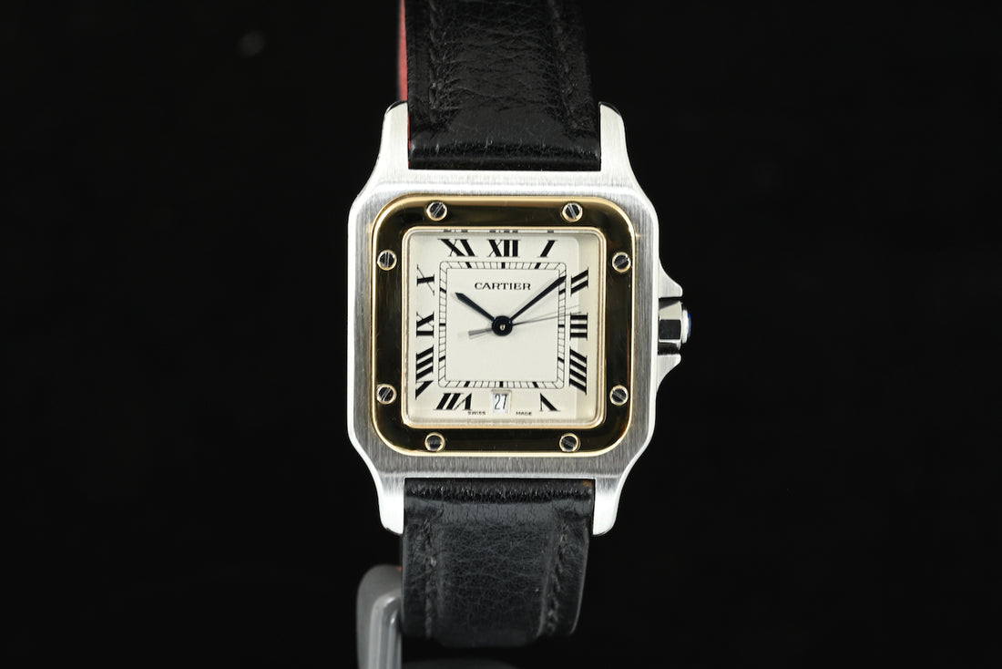 CARTIER | SANTOS DE CARTIER GALBEE Quartz Acciaio e oro giallo Ref. 1566