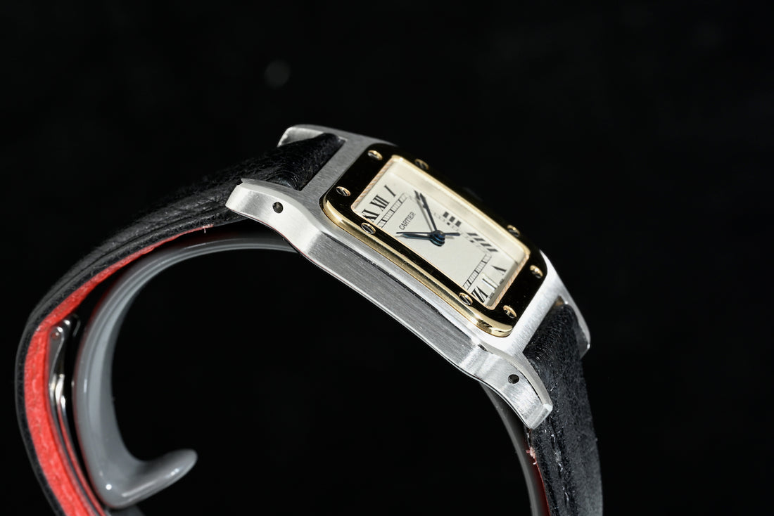 CARTIER | SANTOS DE CARTIER GALBEE Quartz Acciaio e oro giallo Ref. 1566