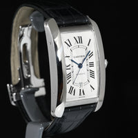 CARTIER | Tank Américaine, White Gold, Automatic Ref. W2609956 Cartier Box and Papers, 2015