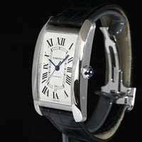 CARTIER | Tank Américaine, White Gold, Automatic Ref. W2609956 Cartier Box and Papers, 2015