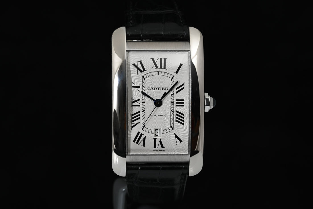 CARTIER | Tank Américaine, Oro bianco, Automatico Ref. W2609956 Scatola e Garanzia Cartier, 2023