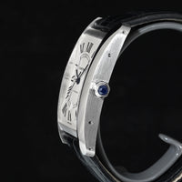 CARTIER | Tank Américaine, White Gold, Automatic Ref. W2609956 Cartier Box and Papers, 2015
