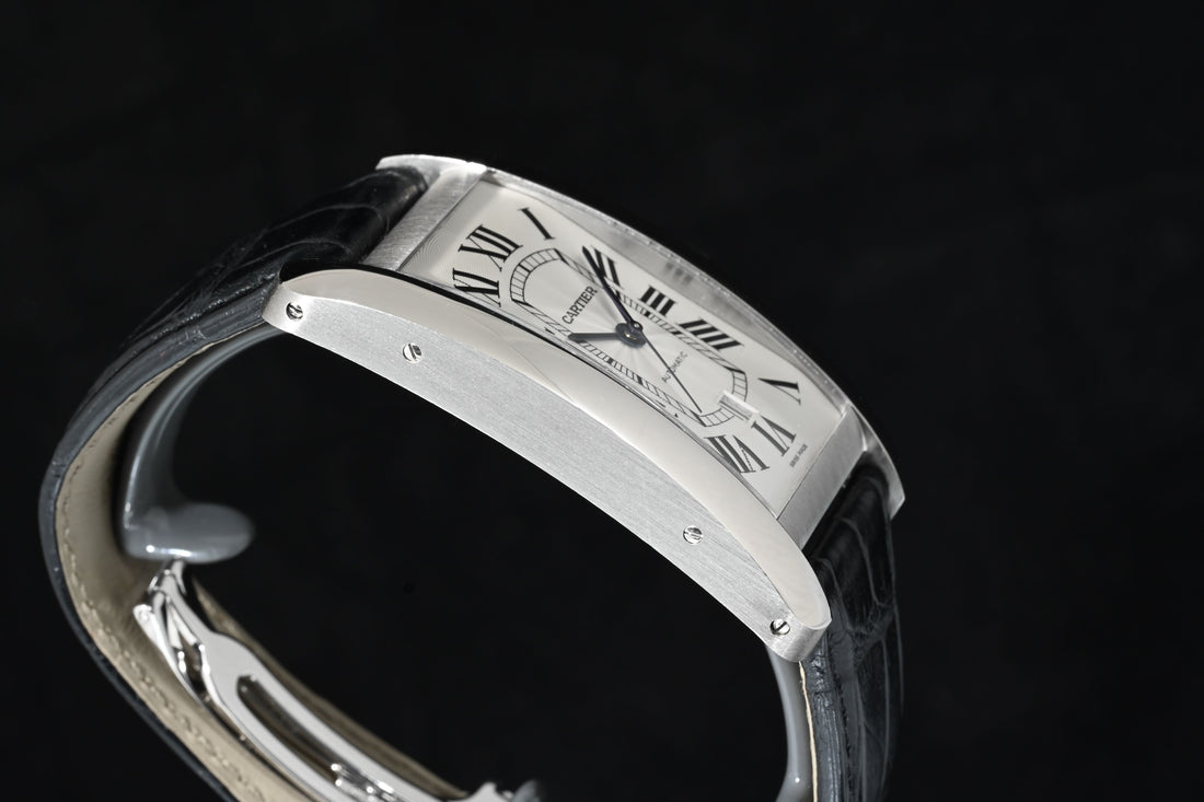 CARTIER | Tank Américaine, Oro bianco, Automatico Ref. W2609956 Scatola e Garanzia Cartier, 2023