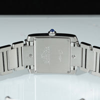 CARTIER | TANK FRANCAISE Quarzo Ref. 2465 Scatola e Garanzia Cartier, 2001 Acciaio