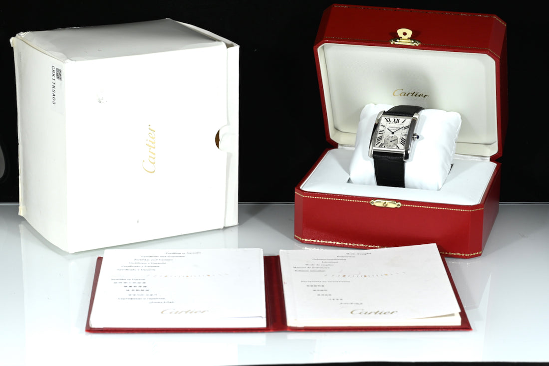 CARTIER | TANK MC Acciaio, Automatico Ref. W5330003 Scatola e Garanzia Cartier, 2018