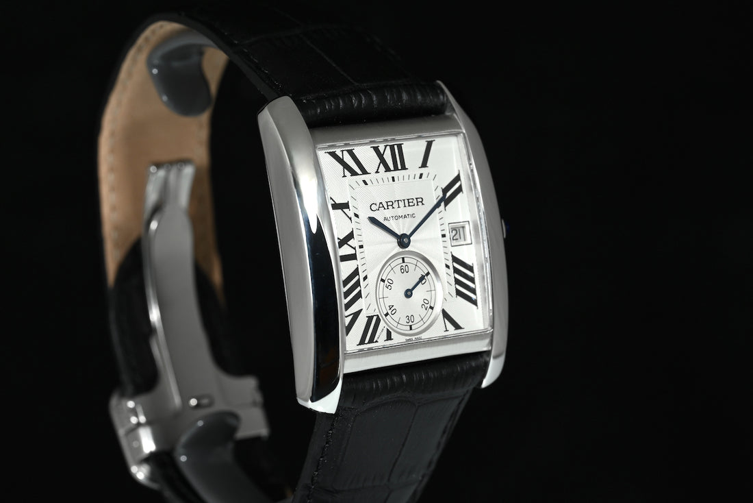 CARTIER | TANK MC Acciaio, Automatico Ref. W5330003 Scatola e Garanzia Cartier, 2018