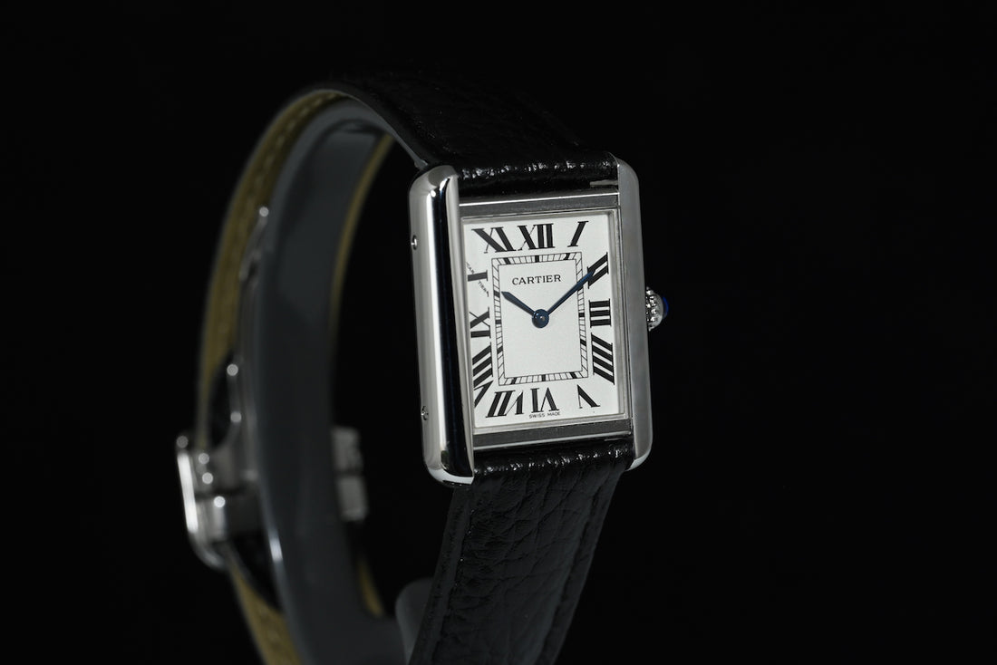 CARTIER | TANK SOLO Steel, Quartz, Small Ref. W1018255 Cartier box and papers, 2017