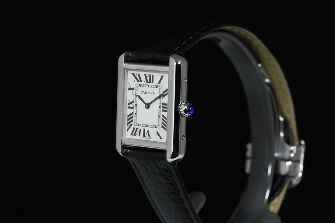 CARTIER | TANK SOLO Steel, Quartz, Small Ref. W1018255 Cartier box and papers, 2017