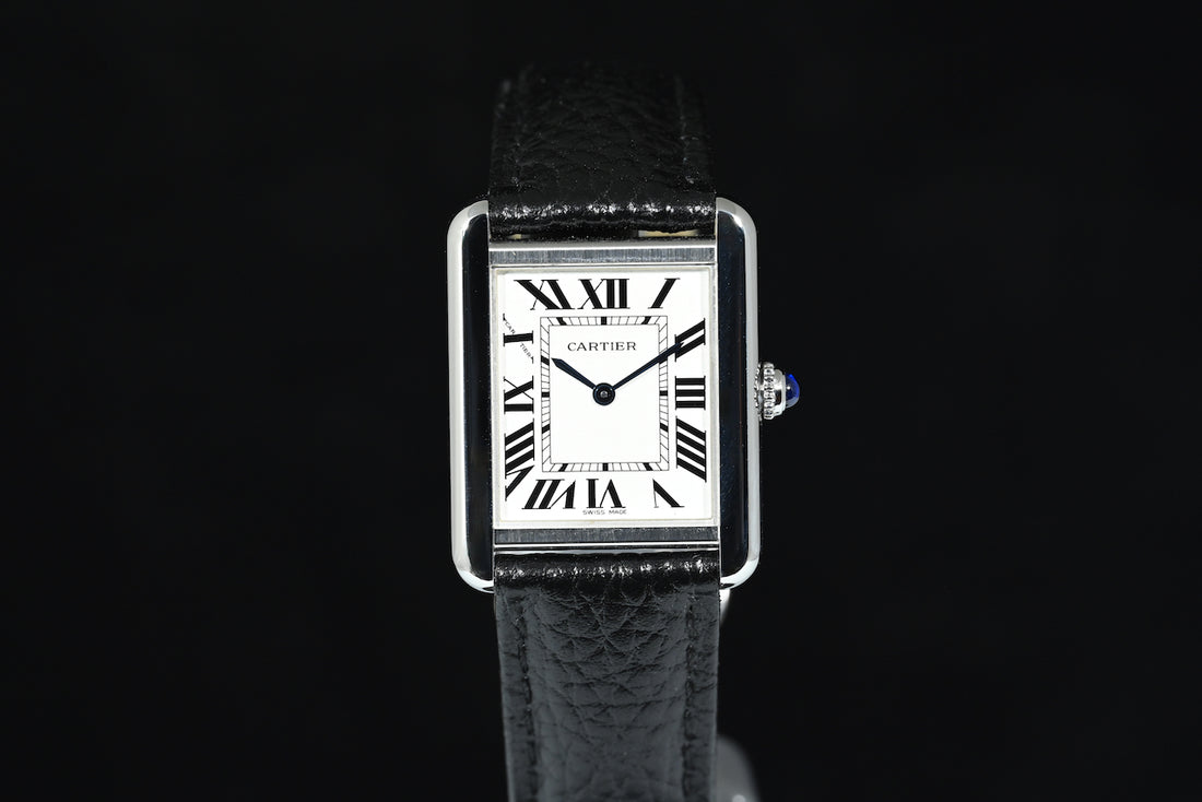 CARTIER | TANK SOLO Steel, Quartz, Small Ref. W1018255 Cartier box and papers, 2017