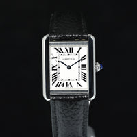 CARTIER | TANK SOLO Steel, Quartz, Small Ref. W1018255 Cartier box and papers, 2017