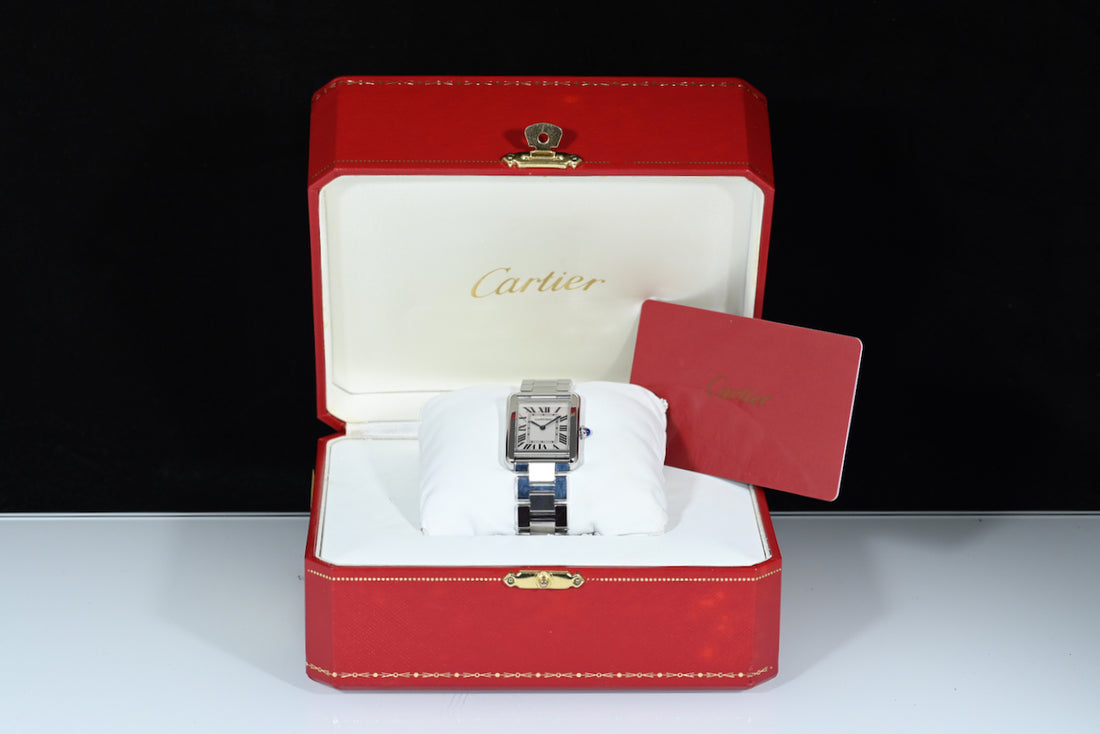 CARTIER | TANK SOLO Steel, Quartz Ref. W5200013 Cartier box and papers, 2016