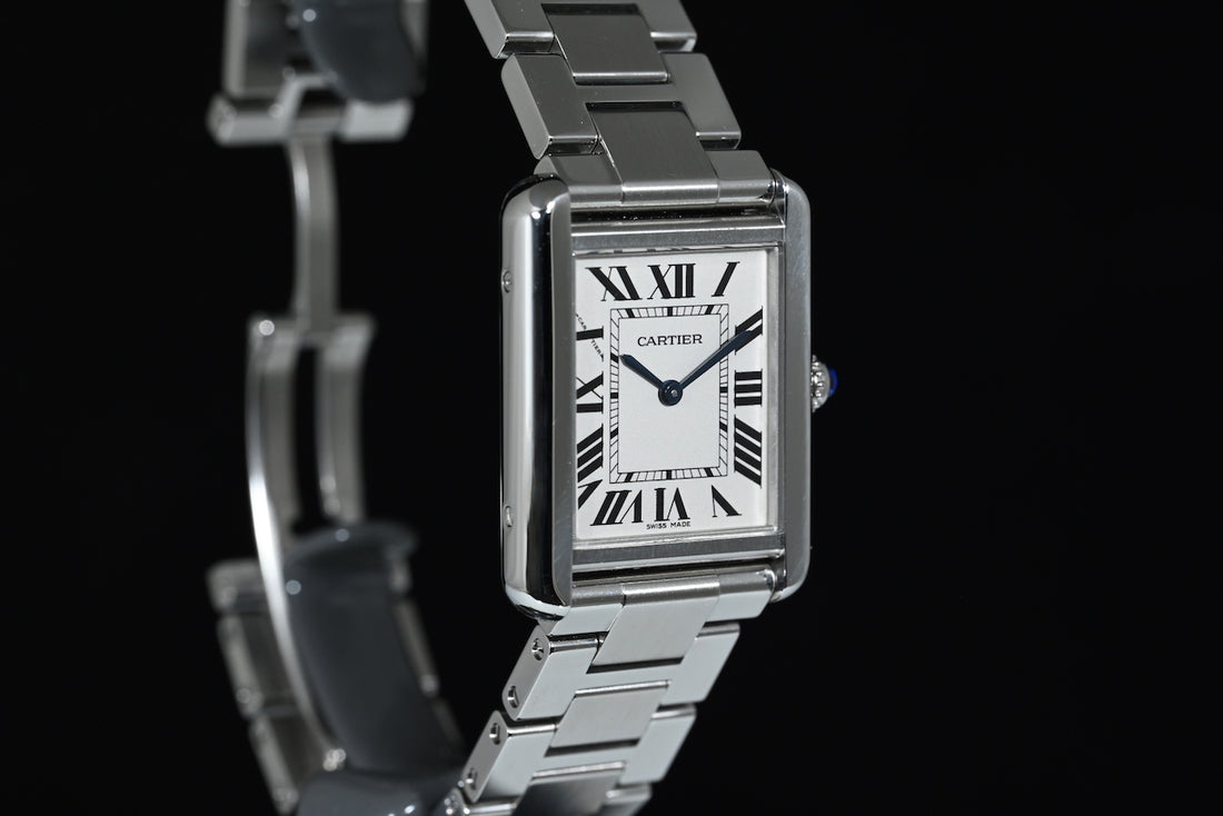 CARTIER | TANK SOLO Steel, Quartz Ref. W5200013 Cartier box and papers, 2016