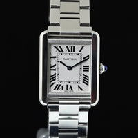 CARTIER | TANK SOLO Steel, Quartz Ref. W5200013 Cartier box and papers, 2016