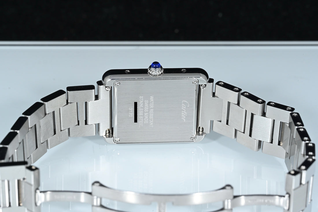 CARTIER | TANK SOLO Steel, Quartz Ref. W5200013 Cartier box and papers, 2016