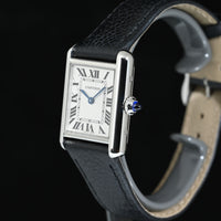 CARTIER | Orologio TANK SOLO Ref. WSTA0042 Garanzia Cartier, 2022, Acciaio, Quarzo