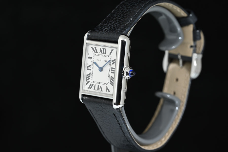 CARTIER | Orologio TANK SOLO Ref. WSTA0042 Garanzia Cartier, 2022, Acciaio, Quarzo