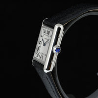 CARTIER | Orologio TANK SOLO Ref. WSTA0042 Garanzia Cartier, 2022, Acciaio, Quarzo