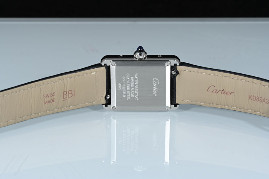 CARTIER | Orologio TANK SOLO Ref. WSTA0042 Garanzia Cartier, 2022, Acciaio, Quarzo